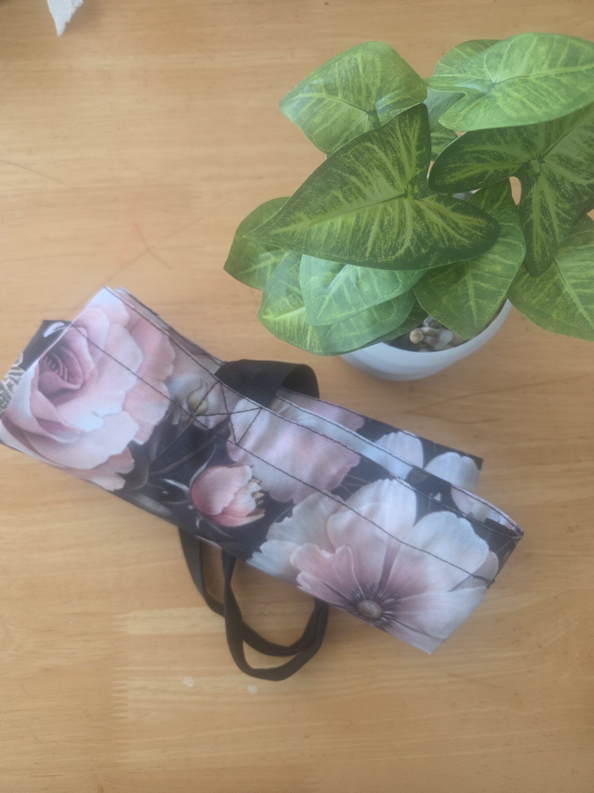 Dark Floral Zippered Tote Bag, Breathe Pray Repeat, Gothic Romantic Gift for Her, Shoulder Bag - Image 6