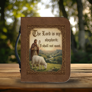 the lord is my shepherd faux leather